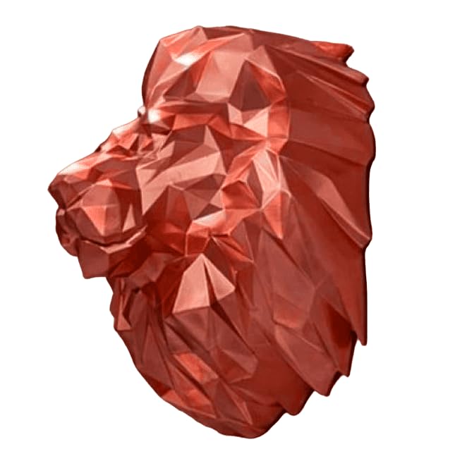 3D Lion Head Wall Sculpture, Geometric Lion Wall Art, Abstract Lion head Wall Decor, Lion Head Wall Decor, Lion Head Wall Sculpture, Lion Head Wall Statue, Lion Head Wall Decor