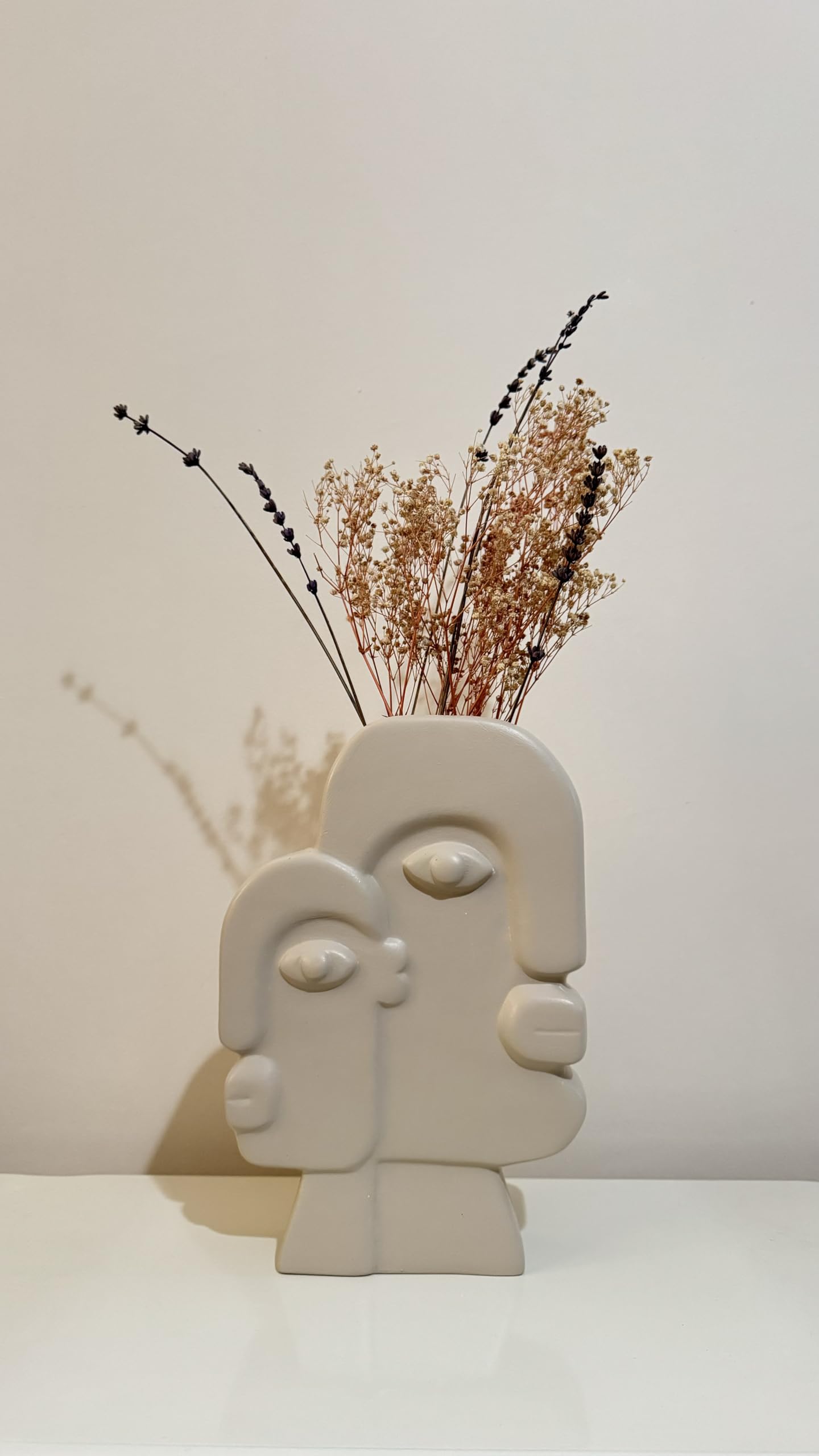 Ceramic Face Art Vase, Flower Face Vase, Abstract Face Sculpture, Nordic Style Vase, Nordic Rustic Decoration, Home Accents, Picasso Vase, Face Vase, Face Art Vase, Abstract Face Vase