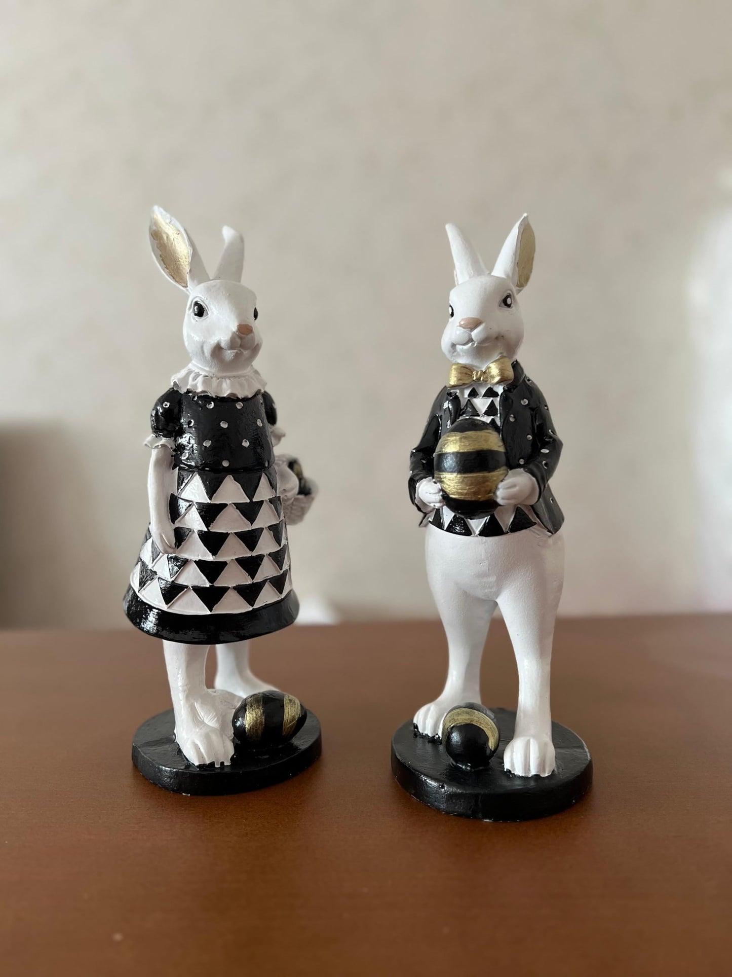 Cute Easter Bunny Figurines, Rabbit Decor, Elegant Spring Decoration, Easter Table Centerpiece, Easter Rabbit Figurine, Easter Rabbit Decor, Easter Bunny Decor, Easter Rabbit Statue