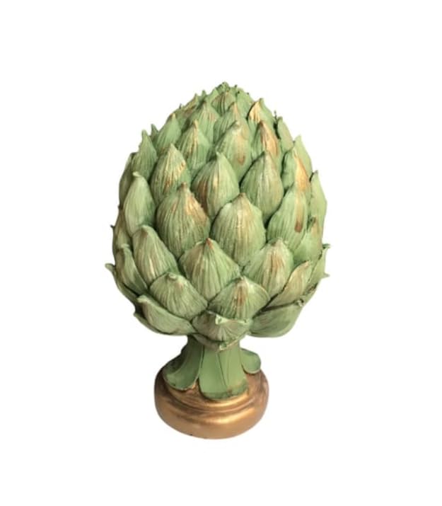 Decorative Artichoke Sculpture, Elegant Artichoke Decor, Polyester Artichoke Sculpture, Artichoke Statue, Polyester Artichoke Statue
