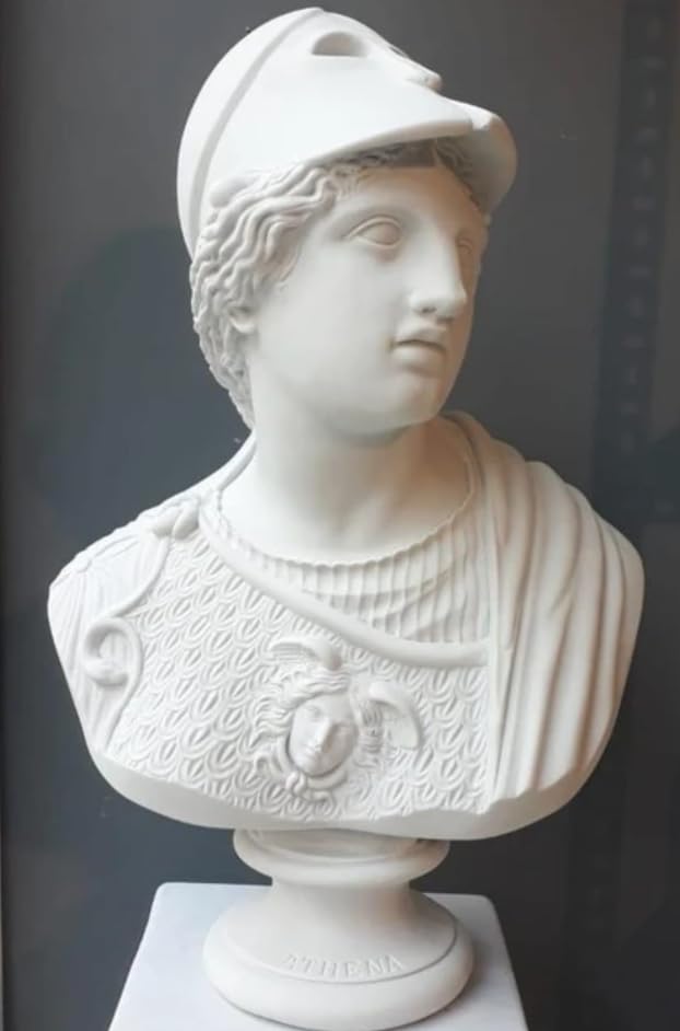 Große Athena Büste Skulptur, griechische Büste Statue, große Athena Statue, Athena Home Akzent, elegante Athena griechisches Dekor, griechische Büste Statue, Athena Statue, Athena Skulptur
