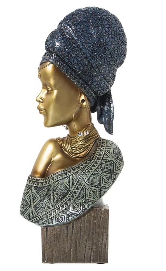 African Woman Bust Sculpture, Traditional African Art Decor, African Woman Sculpture, Ethnic Style Sculpture, Traditional African Decor, African Woman Statue