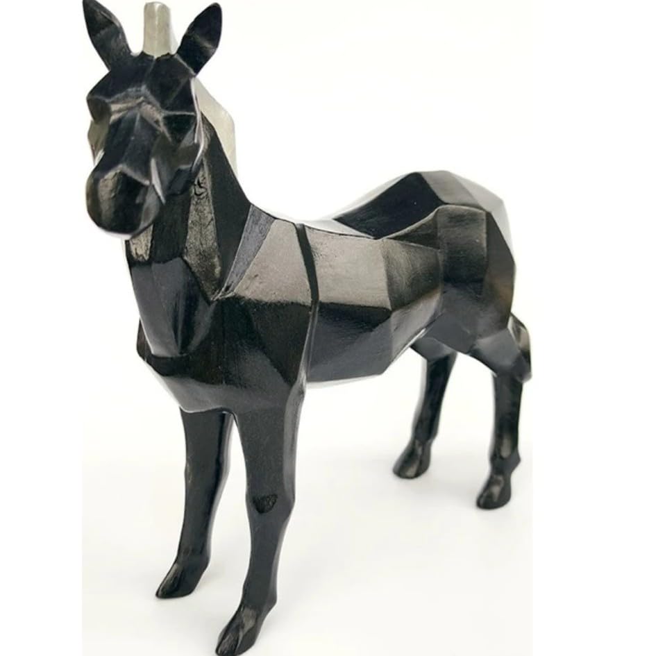 Zebra Statue, Geometric Zebra Sculpture, Cubic Zebra Statue, Abstract Zebra Sculpture, Zebra Figurine with Geometric Style, Zebra Sculpture