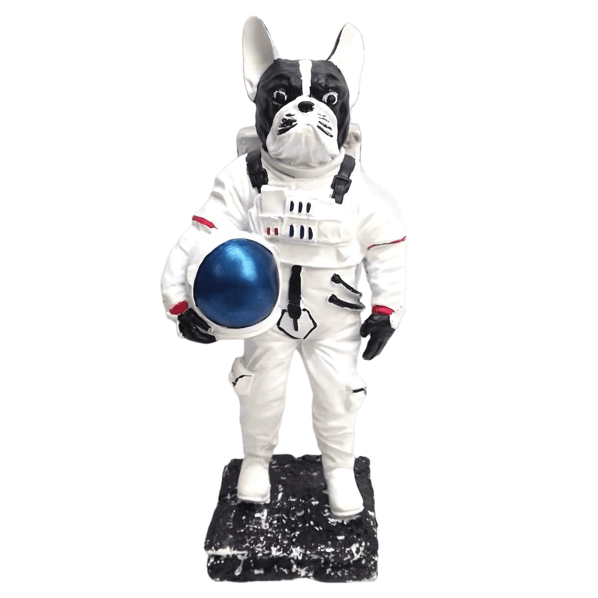 Astronaut BullDog Figurine, Dog In Spacesuit Statue, Space-Themed Bulldog Sculpture, Animal Astronaut Decor, Dog Lover Home Decor