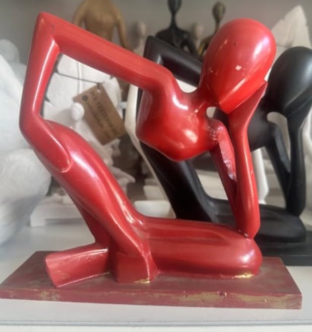 Abstract Thinker Statue, Modern Thinker Statue, Polyester Thinker Figurine, Thinker Man Decor, Thinker Statue, Thinker Sculpture, Thinker Man Sculpture, Thinker Man Statue