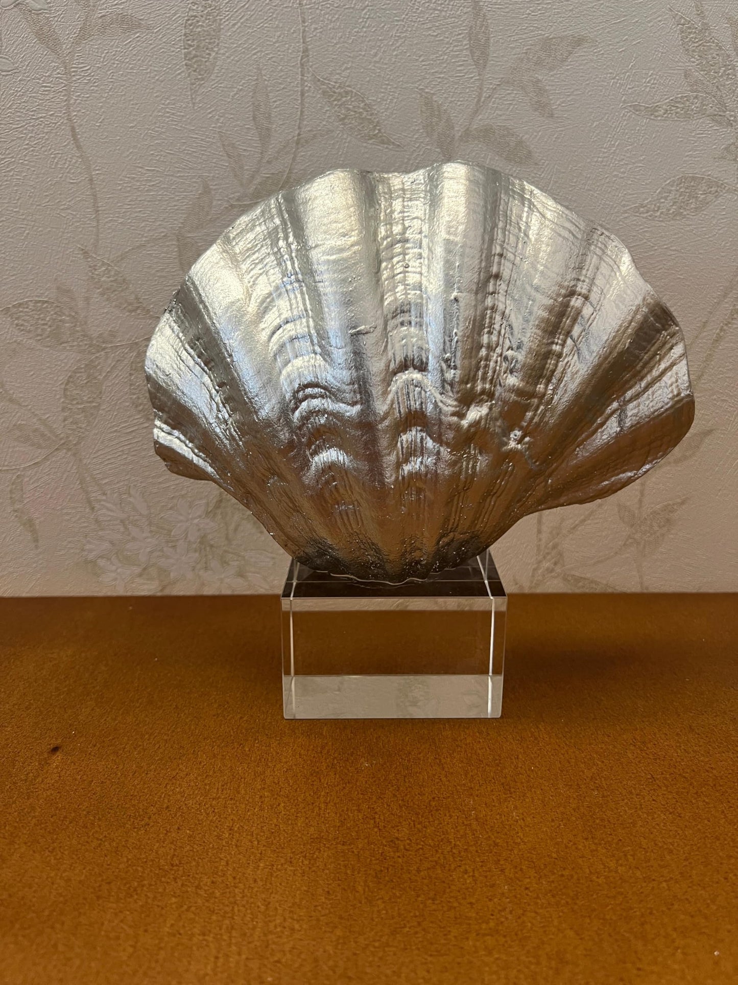 Oyster Coral Sculpture, Modern Ocean Style Accent, Shell Home Decor, Coastal Seashell Sculpture, Ocean Theme Table Art, Oyster Coral Statue