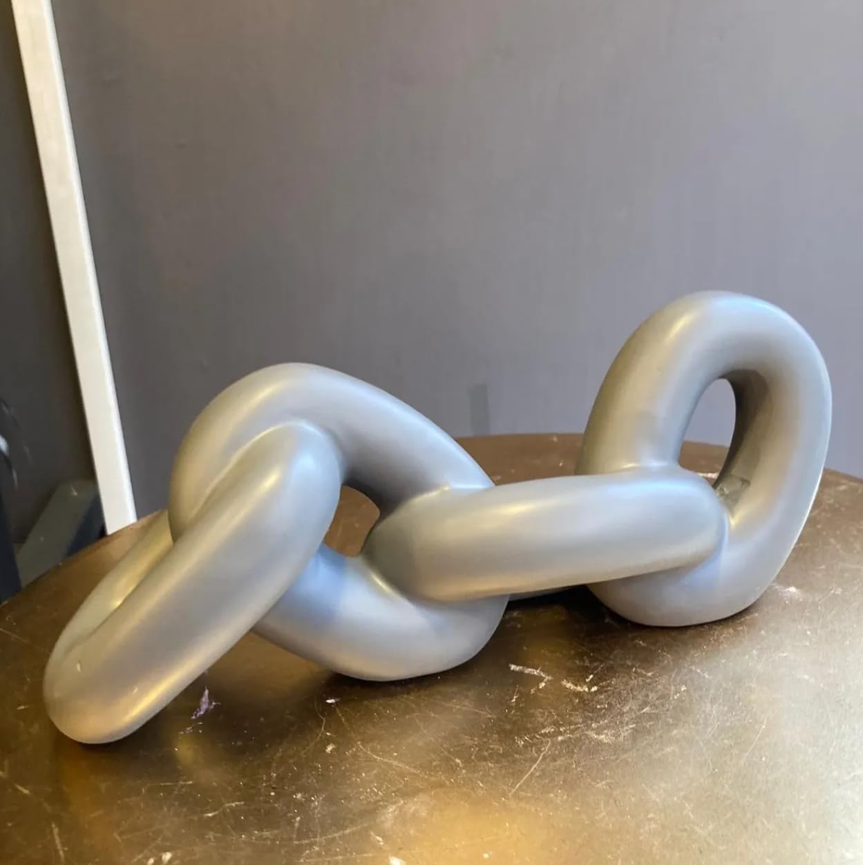 Chain Sculpture, Decorative Chain, Modern Chain Decor, Abstract Chain Art, Home Accent Chain, Table Centerpiece Sculpture, Desk Chain Decor, Desk Chain Sculpture