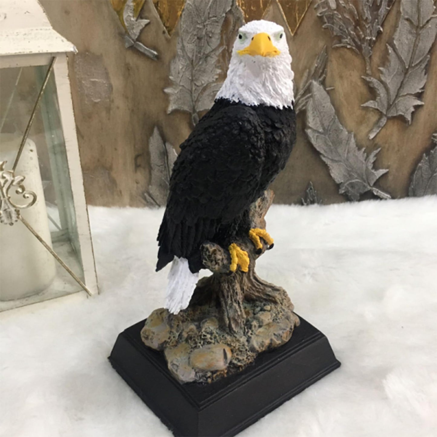 Majestic Bald Eagle Statue, Eagle Figurine Decor, Patriotic Eagle Sculpture, Wildlife Bird Decor, Eagle Figurine, Eagle Home Decor, Wildlife Bird Sculpture, Wildlife Bird Statue