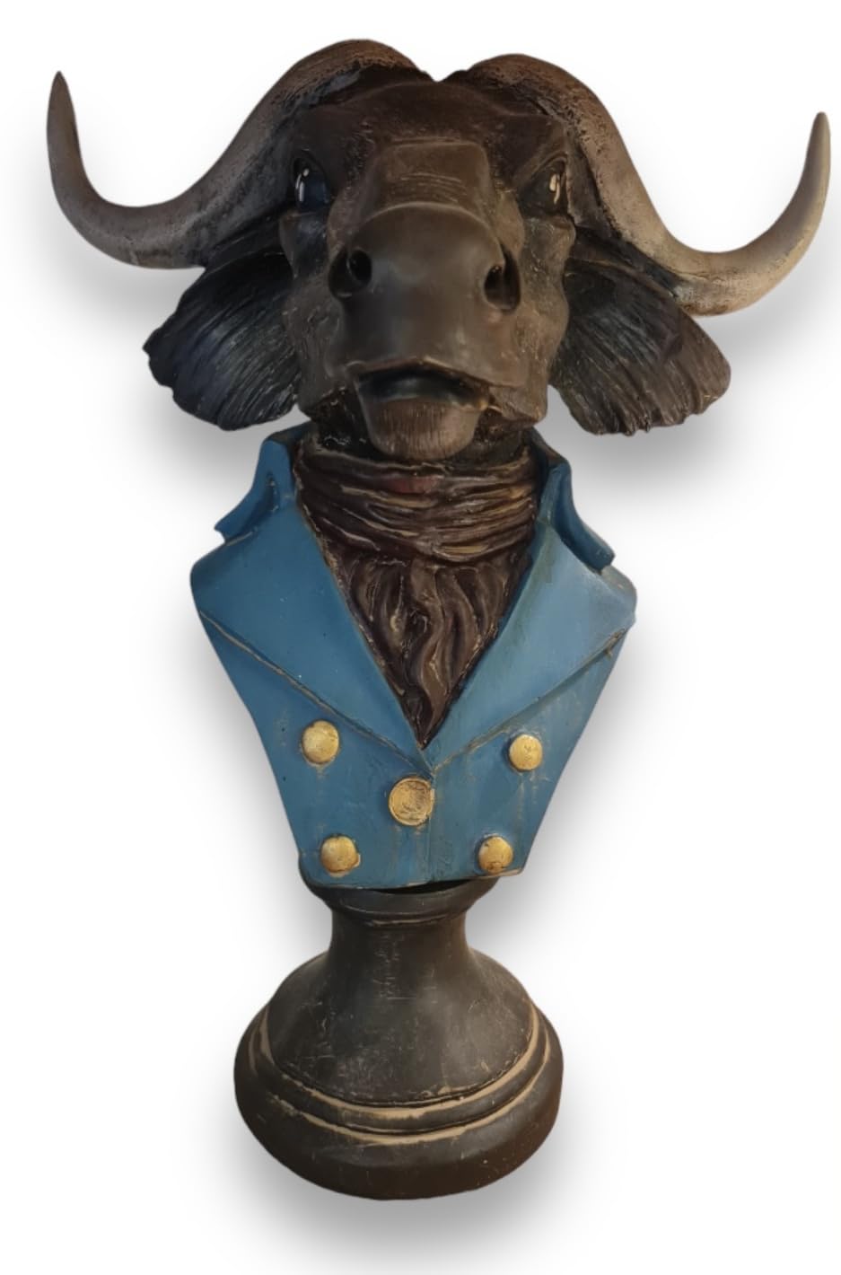 Buffalo Man Statue, Handmade Buffalo Sculpture, Buffalo Head Statue, Elegant Buffalo Head Sculpture, Buffalo Sculpture, Buffalo Man Decor, Buffalo Head Statue, Buffalo Head Sculpture