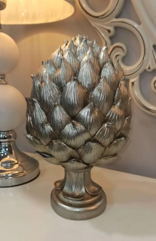 Decorative Artichoke Sculpture, Elegant Artichoke Decor, Polyester Artichoke Sculpture, Artichoke Statue, Polyester Artichoke Statue