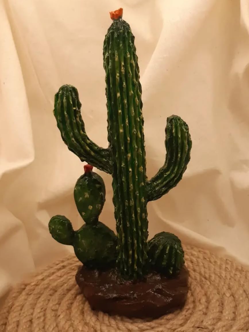 Decorative Cactus Statue, Polyester Cactus Decor, Cactus Statue, Cactus Home Decor, Artificial Cactus Art, Cactus Table Decor, Cactus Decor