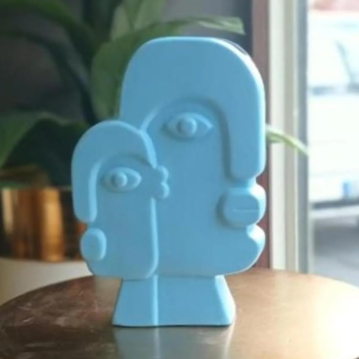 Ceramic Face Art Vase, Flower Face Vase, Abstract Face Sculpture, Nordic Style Vase, Nordic Rustic Decoration, Home Accents, Picasso Vase, Face Vase, Face Art Vase, Abstract Face Vase