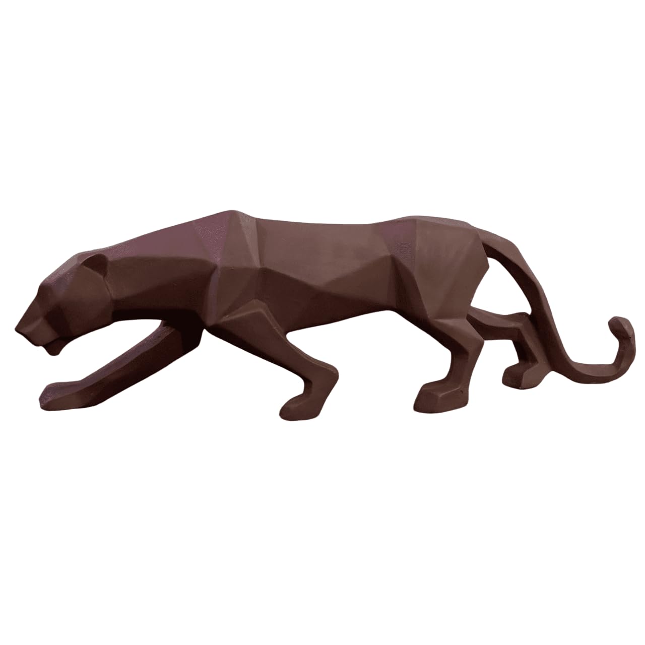Large Panther Statue, Geometric Animal Figurine, Abstract Panther Sculpture, Panther Decorative Showpiece, Decorative Tabletop Statue