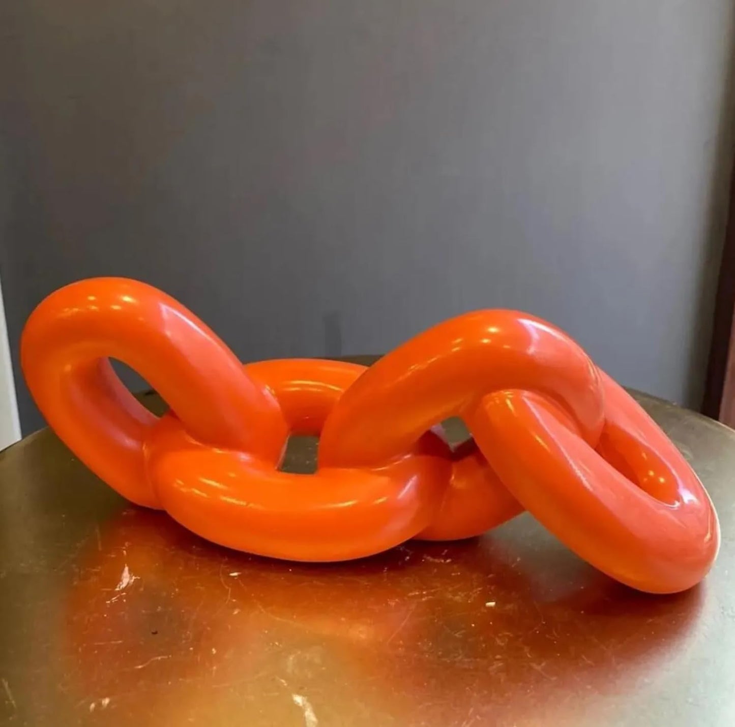 Chain Sculpture, Decorative Chain, Modern Chain Decor, Abstract Chain Art, Home Accent Chain, Table Centerpiece Sculpture, Desk Chain Decor, Desk Chain Sculpture