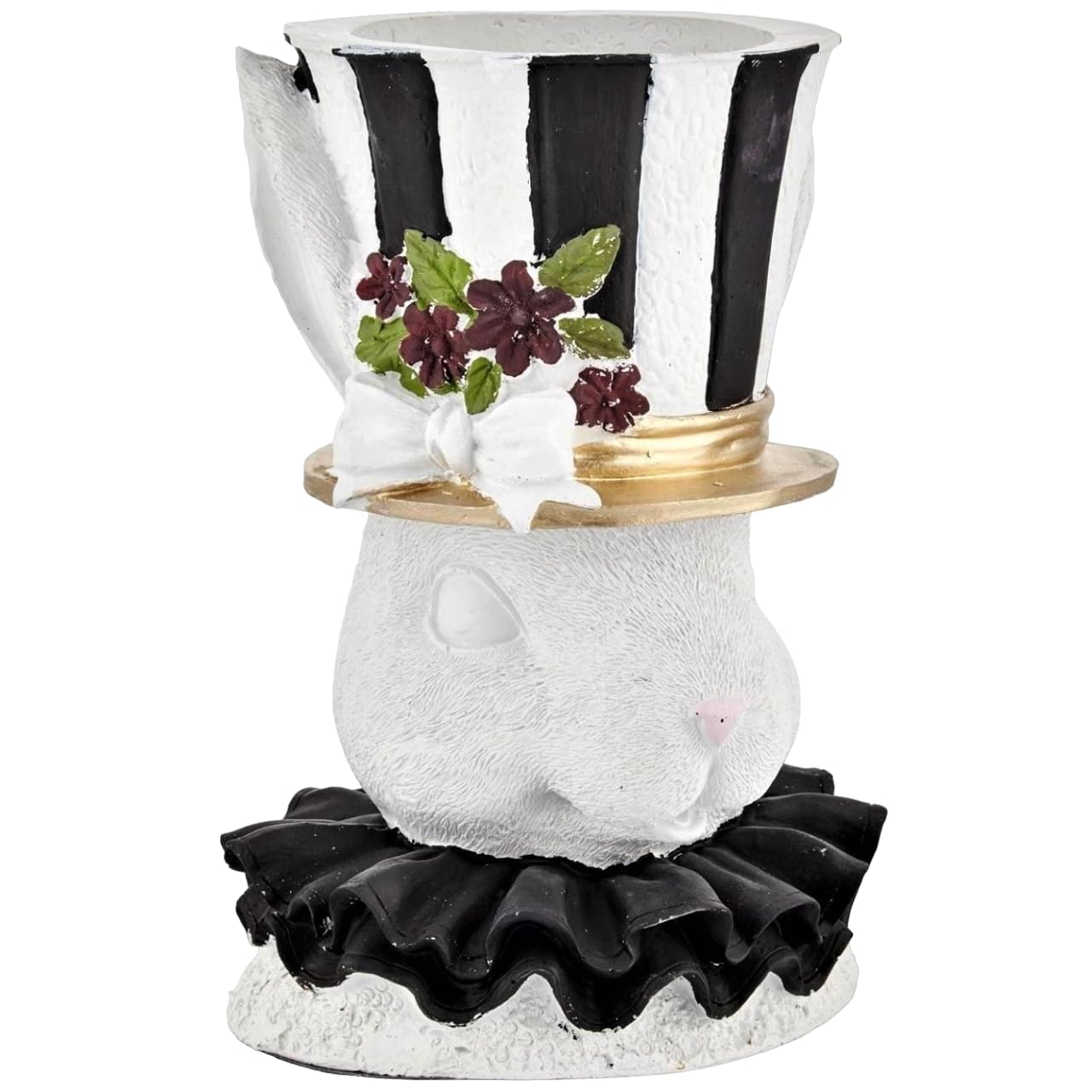 Große Hasenstatue Vase, Hasenfigur, handbemaltes Hasendekor, Osterhasen Tischdekoration, Osterhasen Figur, Hasenvase