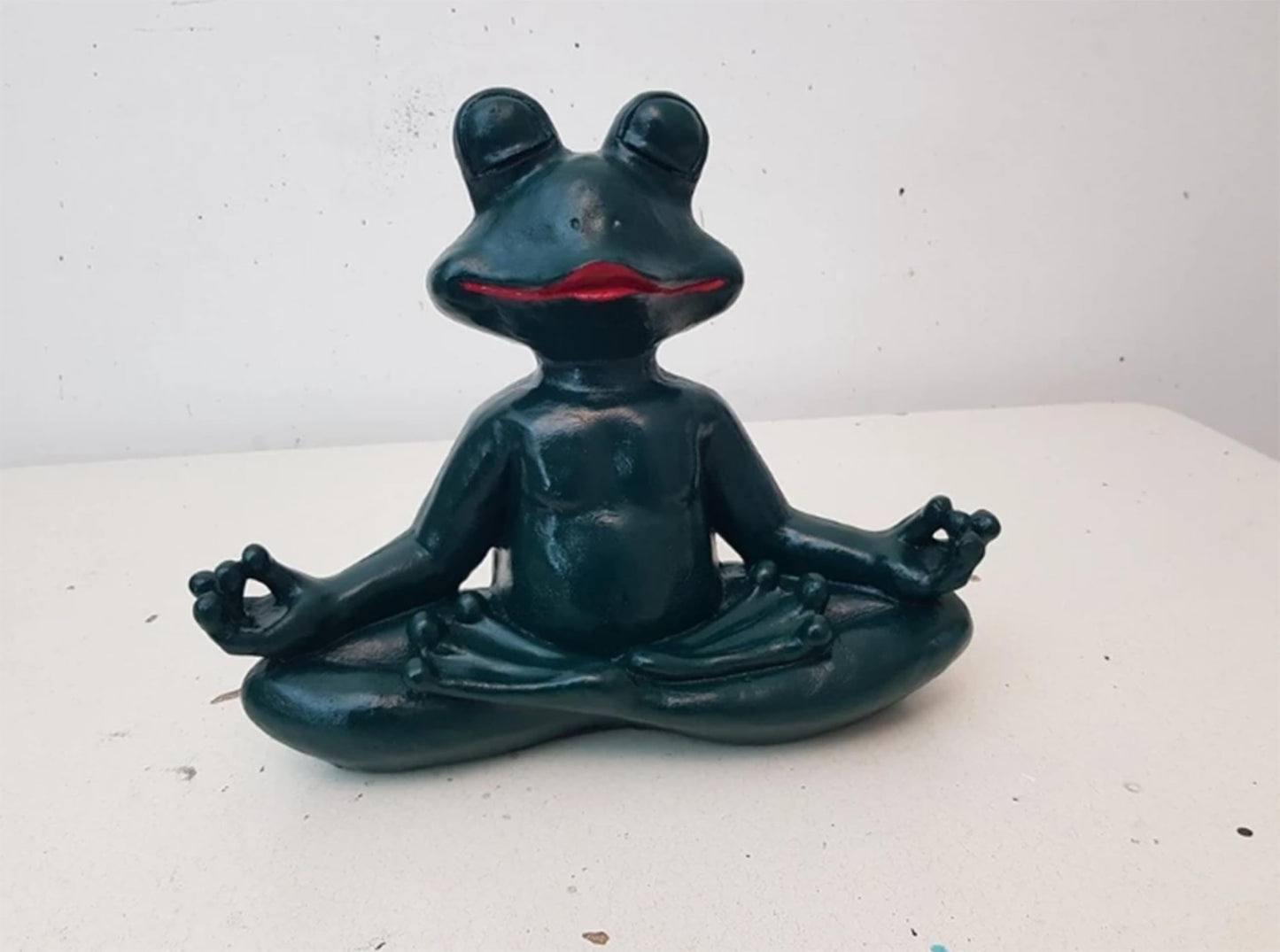 Yoga Frog Statue, Zen Meditation Frog Figurine, Outdoor Frog Sculpture, Yoga Frog Figurine, Meditation Frog Decor, Zen Garden Statue, Frog Decor, Frog Sculpture, Frog Statue, Frog Figurine