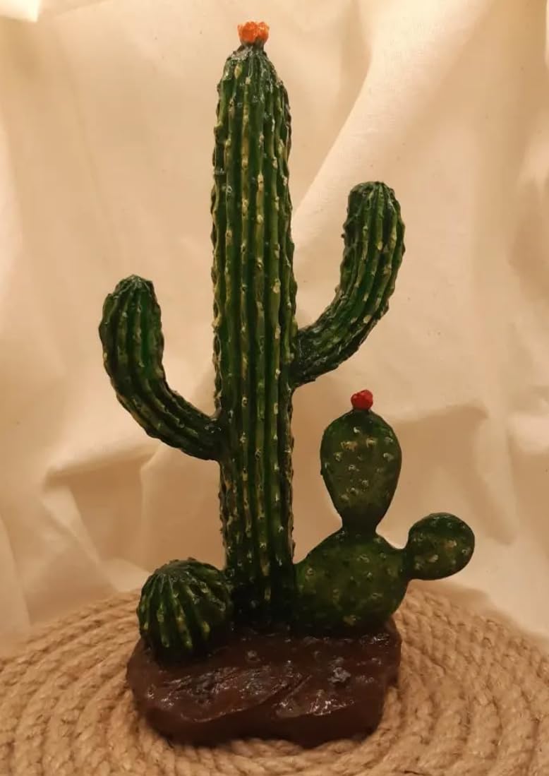 Decorative Cactus Statue, Polyester Cactus Decor, Cactus Statue, Cactus Home Decor, Artificial Cactus Art, Cactus Table Decor, Cactus Decor