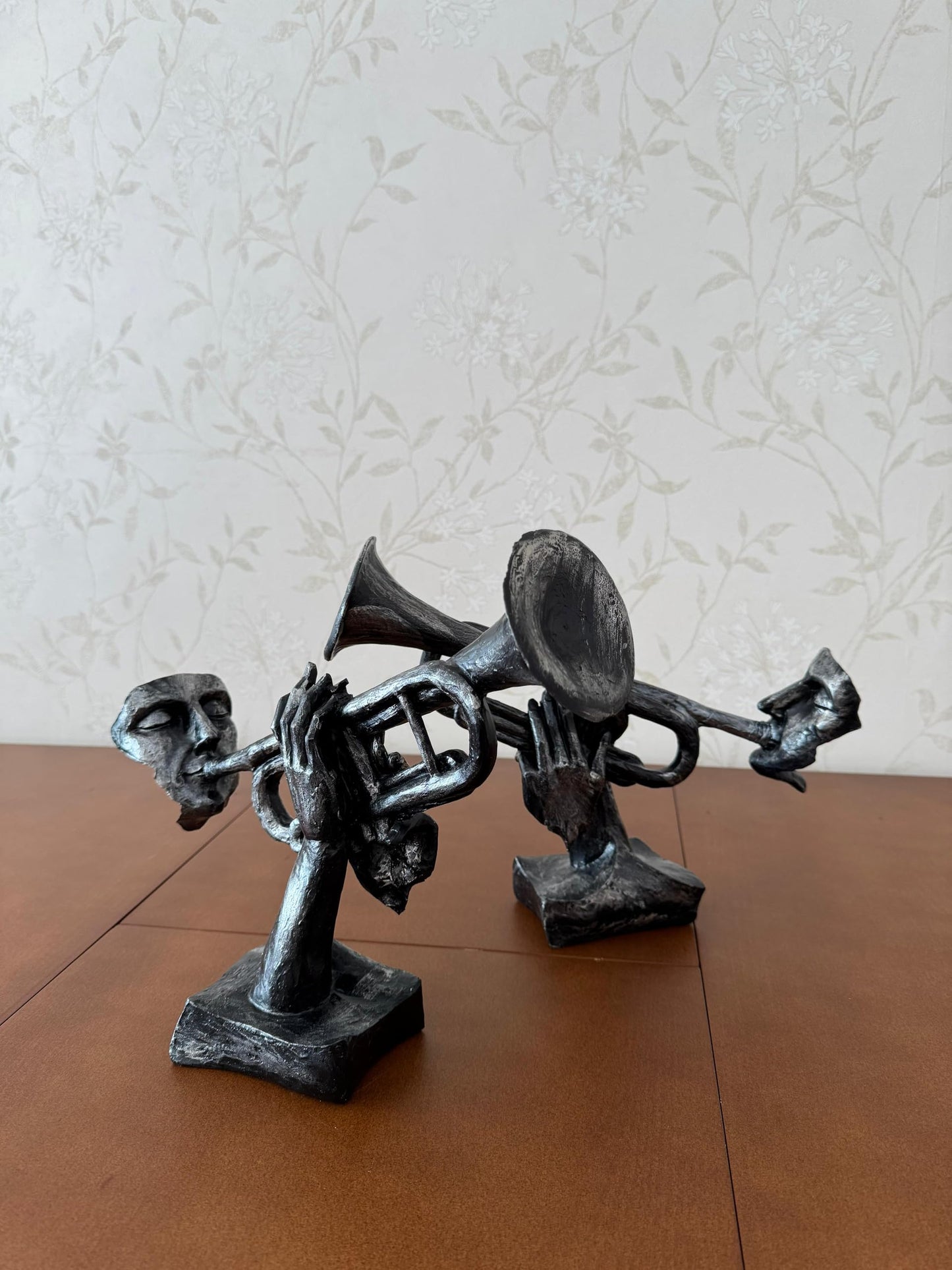 Unique Trumpet Player Statue for Home Decor, Handcrafted Jazz Music Sculpture, Music Themed Home Accent, Trumpet Player Statue, Jazz Decor, Trumpet Player Decor
