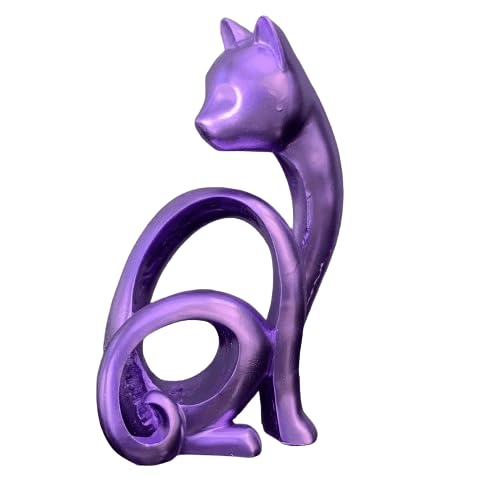 Abstract Cat Sculpture, Minimalist Cat Figurine, Geometric Cat Ornament, Cat Lover Gift, Home Accent, Geometric Cat Statue, Cat Sculpture, Cat Figurine
