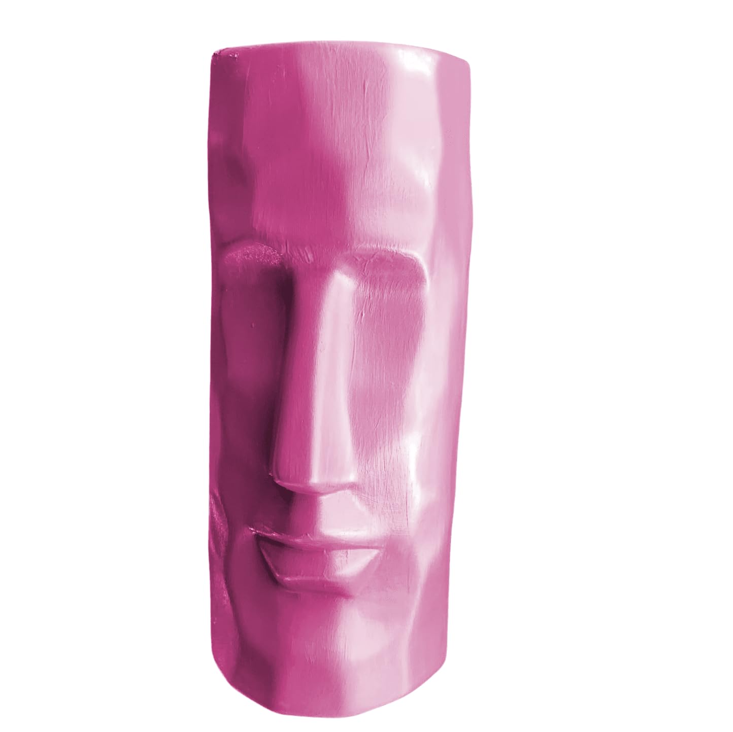 Moai Head Ceramic Vase, Face Ceramic Vase, Moai Head Vase, Face Shape Flowerpot, Polynesian Head Planter, Abstract Sculpture Vase, Face Vase, Moai Vase, Face Flowerpot Vase