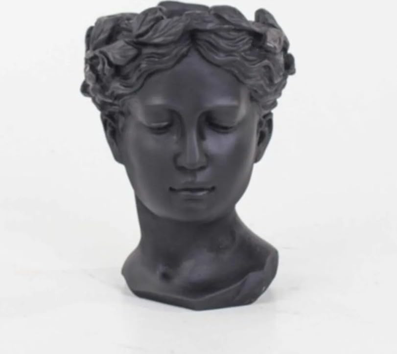 Elegant Face Planter Head Vase, Indoor Home Decor Accent, Helen Head Vase, Helen Head Flowerpot, Helen Head Pot,Unique Decorative Flower Pot, Helen Vase