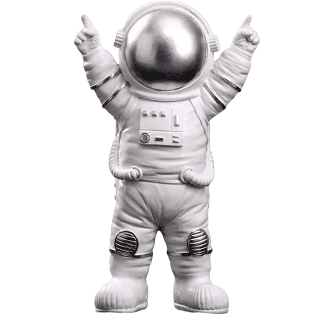 Astronaut Figurine, Space Themed Home Decor, Space Explorer Sculpture, Decorative Helmet Astronaut Statue, Astronaut Sculpture, Astronaut Figurine, Astronaut Decor