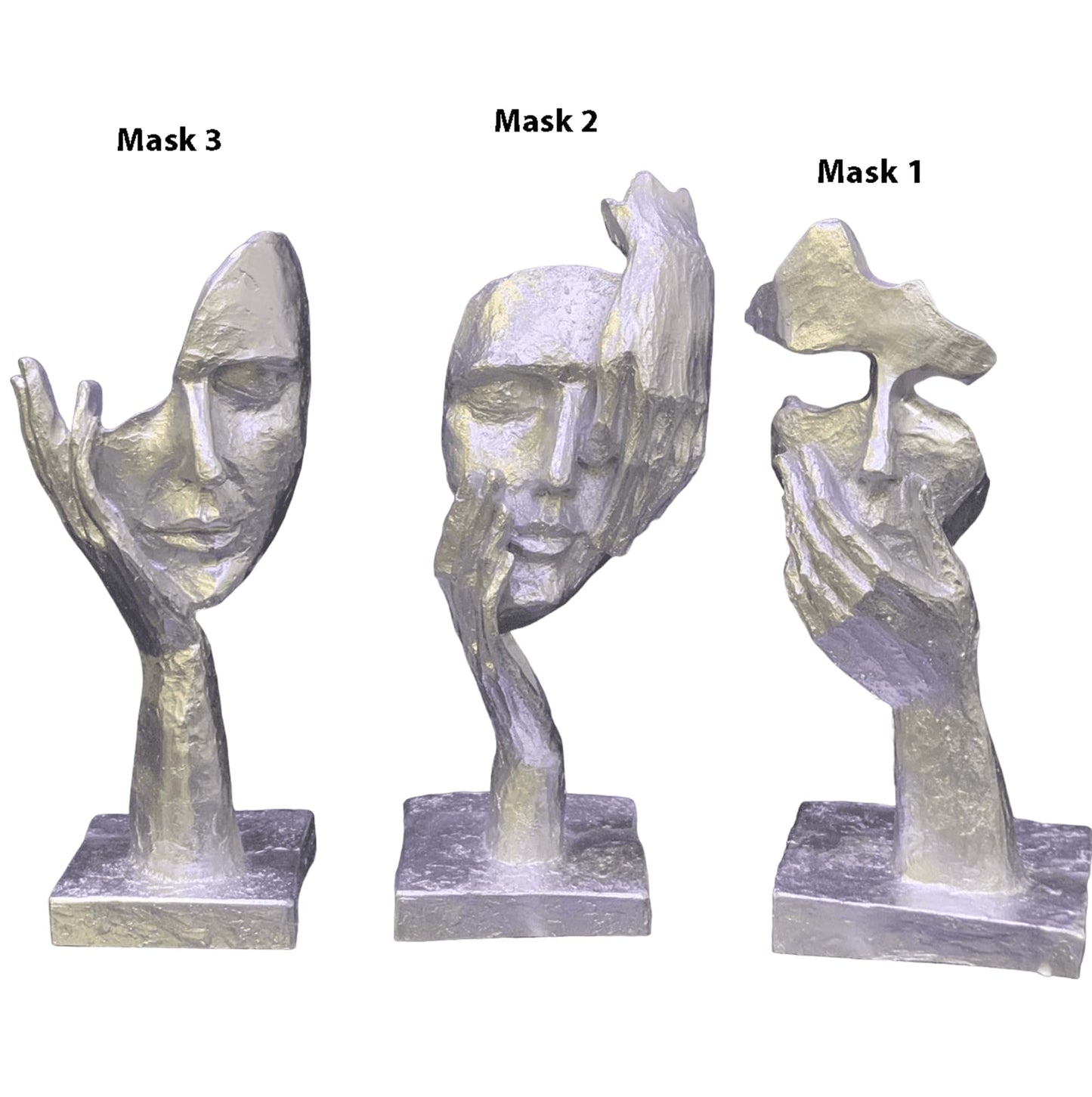 Abstract Face Sculpture Set, Tabletop Statues, Face Statue, Face Decor, Face Sculpture, Modern Face Sculpture, Modern Face Decor, Face Objects, Modern Face Statue