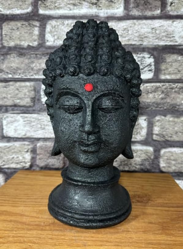Buddha Head Statue, Buddha Bust, Feng Shui Statue, Buddha Face Sculpture, Buddha Face Decor, Zen Meditation Decor, Meditation Sculpture, Buddha Bust Decor, Buddha Bust Statue