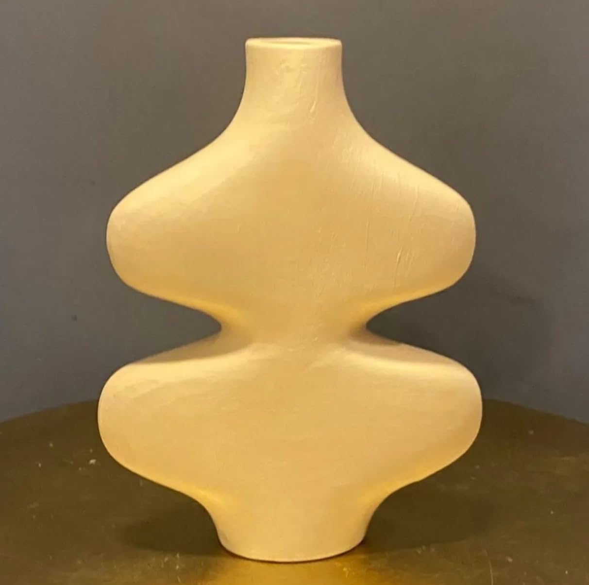 Wavy Ceramic Vase, Abstract decorative vase, Curved Design Vase, Abstract Art Decor, Ceramic Vase for Blooms, Home Accents, Wavy Vase, Abstract Vase, Curved Vase