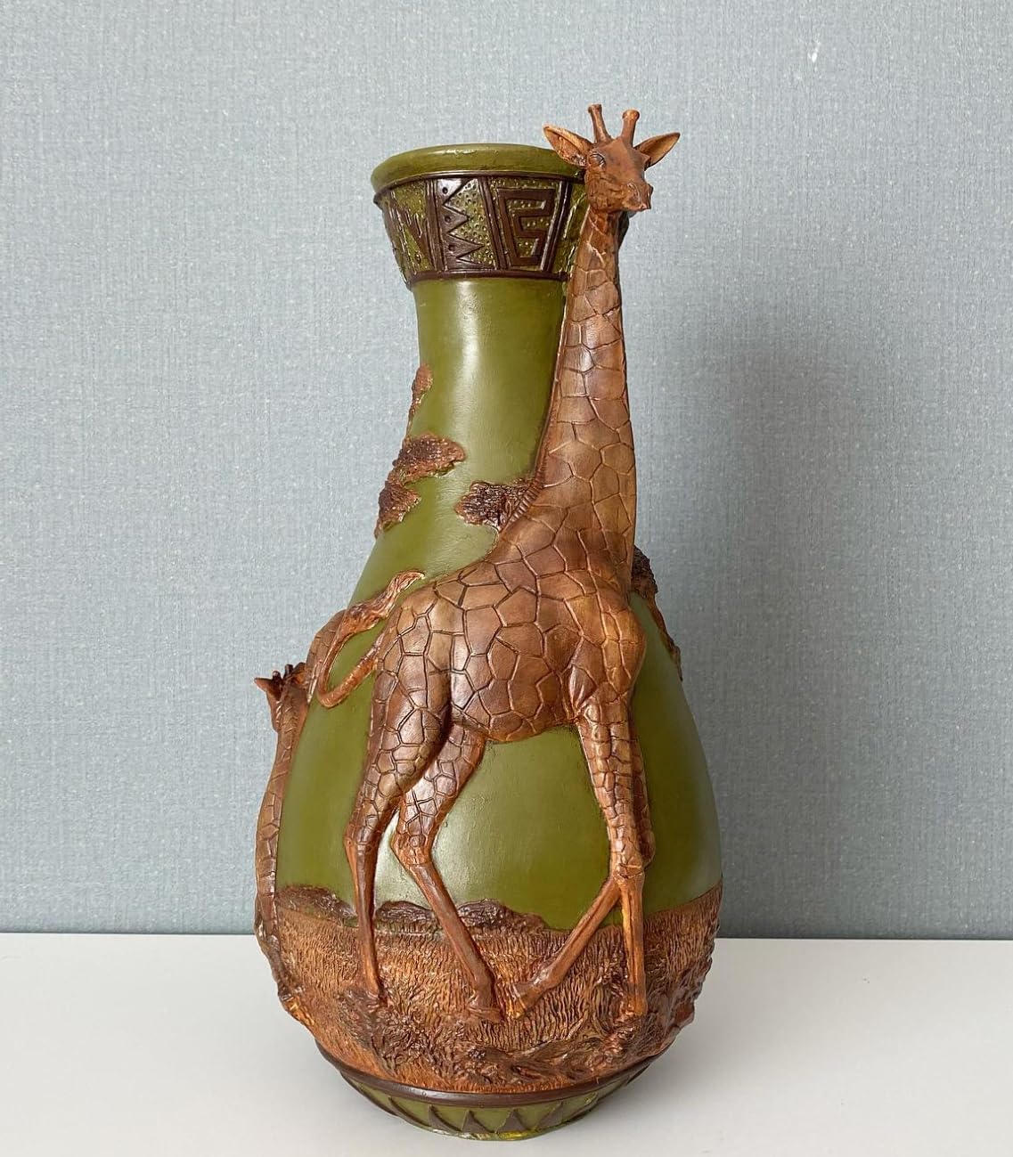 African Giraffe Vase, Handcrafted Animal Vase, Wildlife Decor, Giraffe Lover Gift, Giraffe Vase Decor, Safari Theme Vase, Giraffe Vase, African Giraffe Decor, Giraffe Decor
