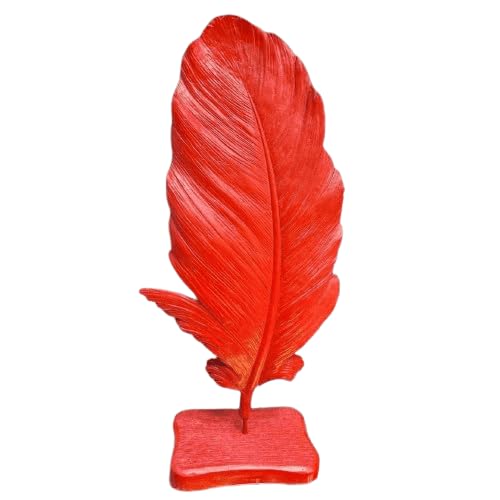 Feather Sculpture, Feather Accent Decor, Minimalist Feather Art, Modern Feather Statue, Home Decor Gift, Feather Decor, Feather Objects, Feather Statue, Feather Figurine