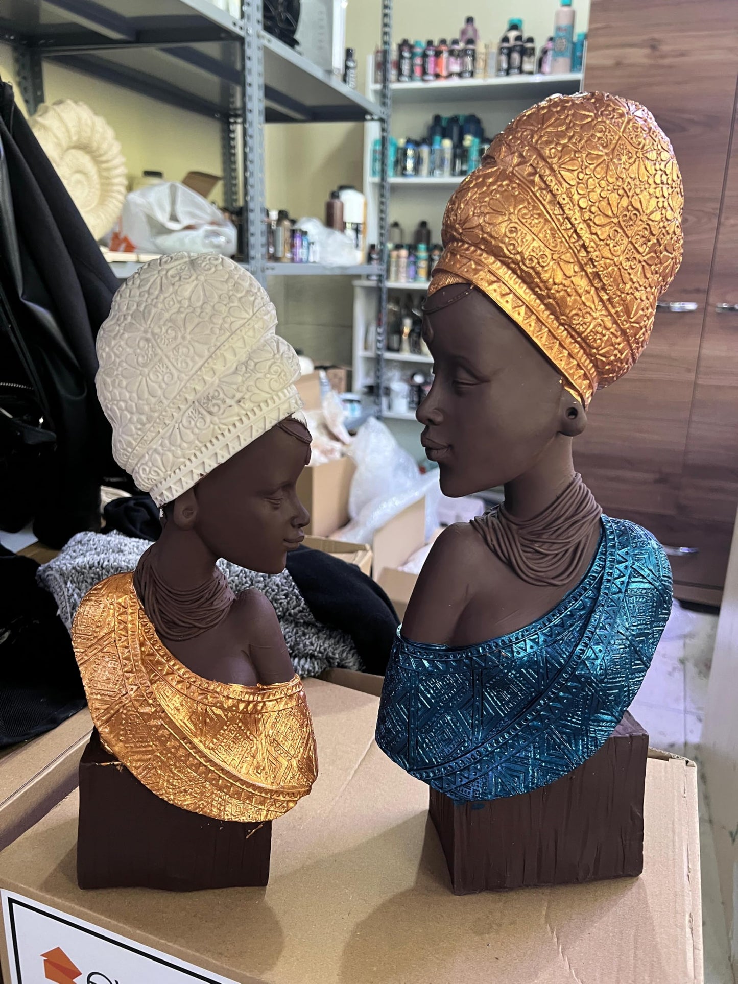 African Woman Bust Sculpture, Traditional African Art Decor, African Woman Sculpture, Ethnic Style Sculpture, Traditional African Decor, African Woman Statue