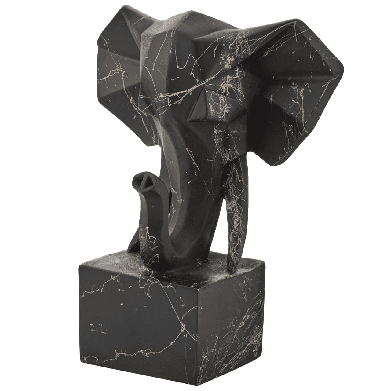 Elephant Bookends Set, Unique Geometric Bookends, Cubic Bookends, Elephant Bookends, Polyester Bookends, Modern Elephant Bookends