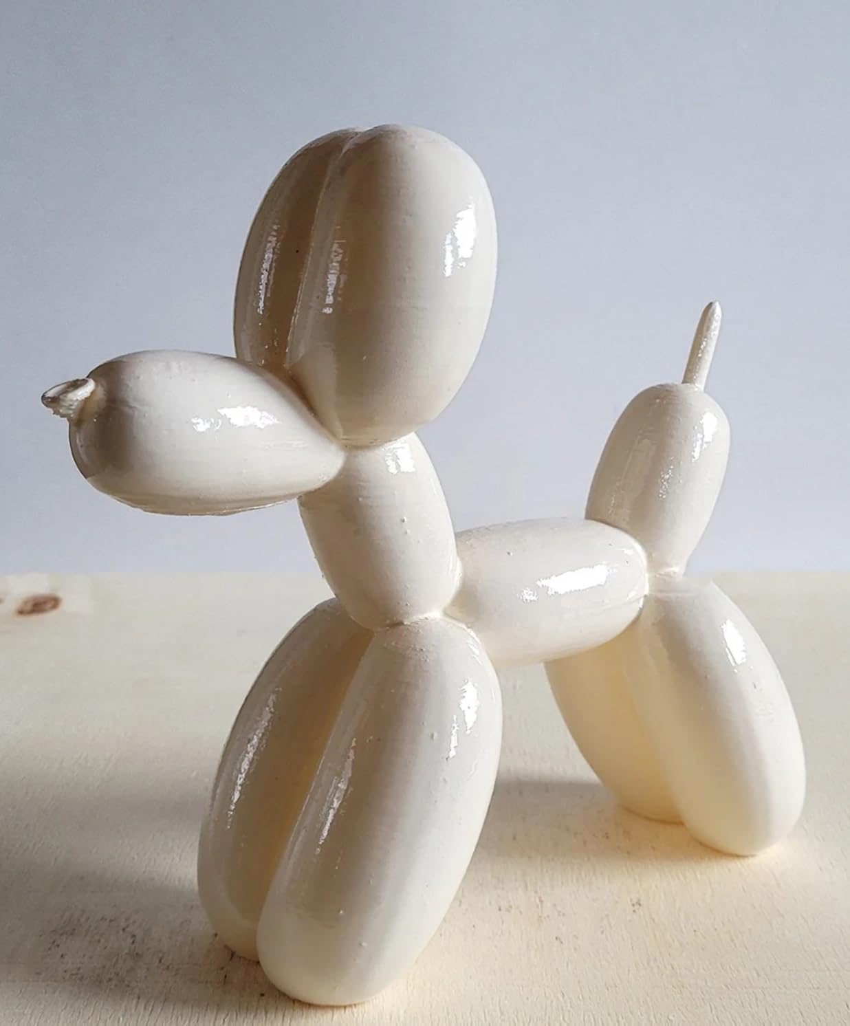 Balloon Dog Statue, Polyester Balloon Dog Figurine, Balloon Puppy Shelf Table Decor, Balloon Puppy Figurine, Balloon Animal Decor