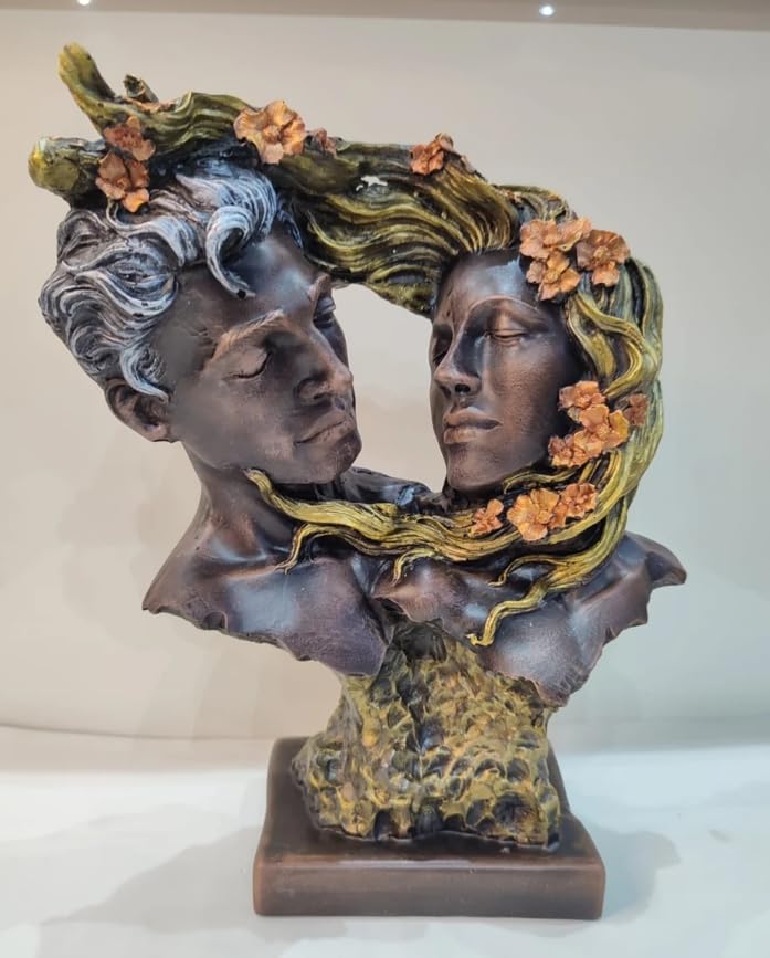 Couple Love Figurine, Romantic Sculpture, Lovers Bust Statue, Valentine’s Day gift, Art Decor Statue, Romantic Gift Idea, Art Decor Statue, Romantic Decor, Love Couple Decor