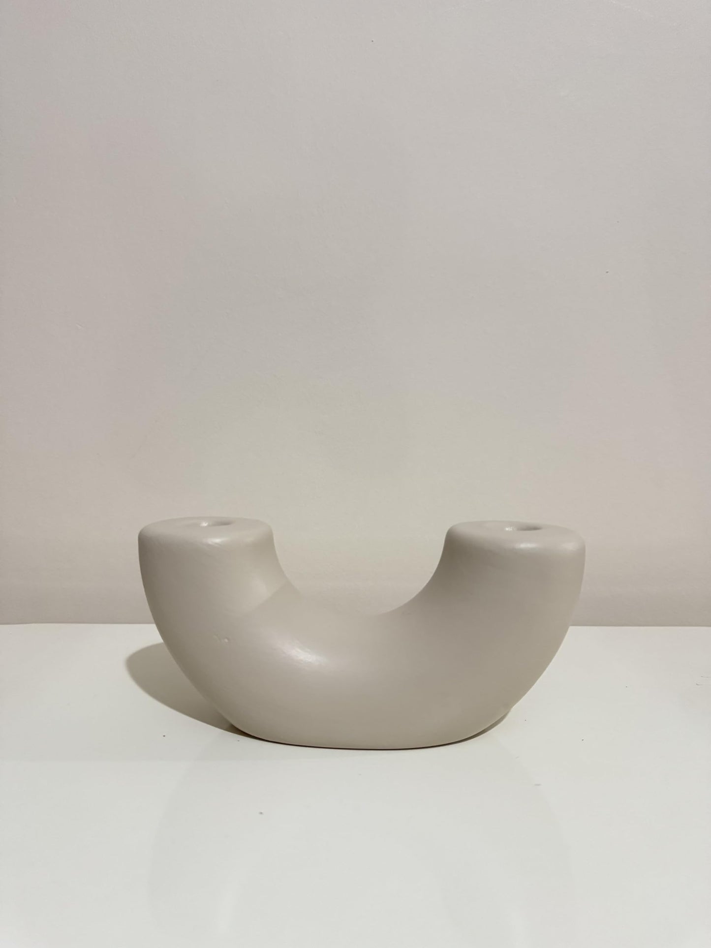 Ceramic U-shaped Sculpture, Handmade Ceramic Decor, Decorative Art Object, Home Accents, Minimalist Tabletop Art Decor, Shaped Sculpture, Shaped Vase, Tabletop Vase