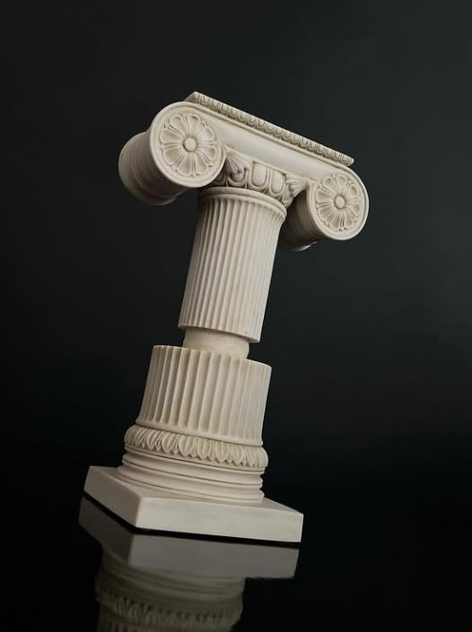 Klassische griechische Säulenständer im Set oder einzeln, griechischer Säulenständer, Ständer im korinthischen Stil, dekorative Vitrinenständer
