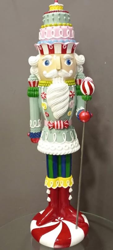 Christmas Nutcracker Soldier Figurine, Colorful Nutcracker Soldier, Festive Nutcracker Statue, Soldier Pastry Maker, Nutcracker Sculpture, Nutcracker Figurine, Nutcracker Soldier Sculpture