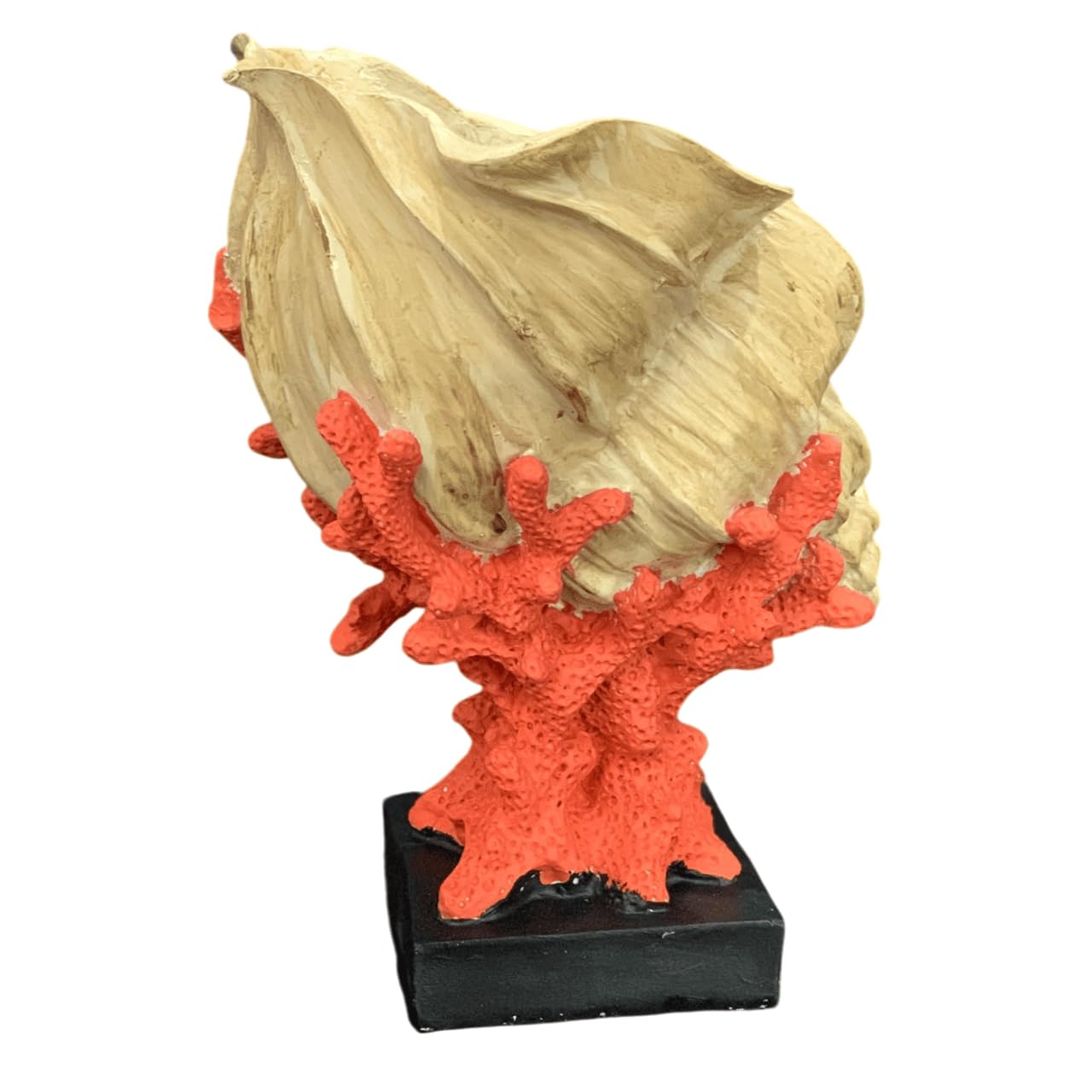 Seashell Vase with Coral Base, Seashell Flower Vase, Seashell Vase, Modern Coastal Shell Vase, Ocean Home Decor, Nautical Decor, Ocean Vase