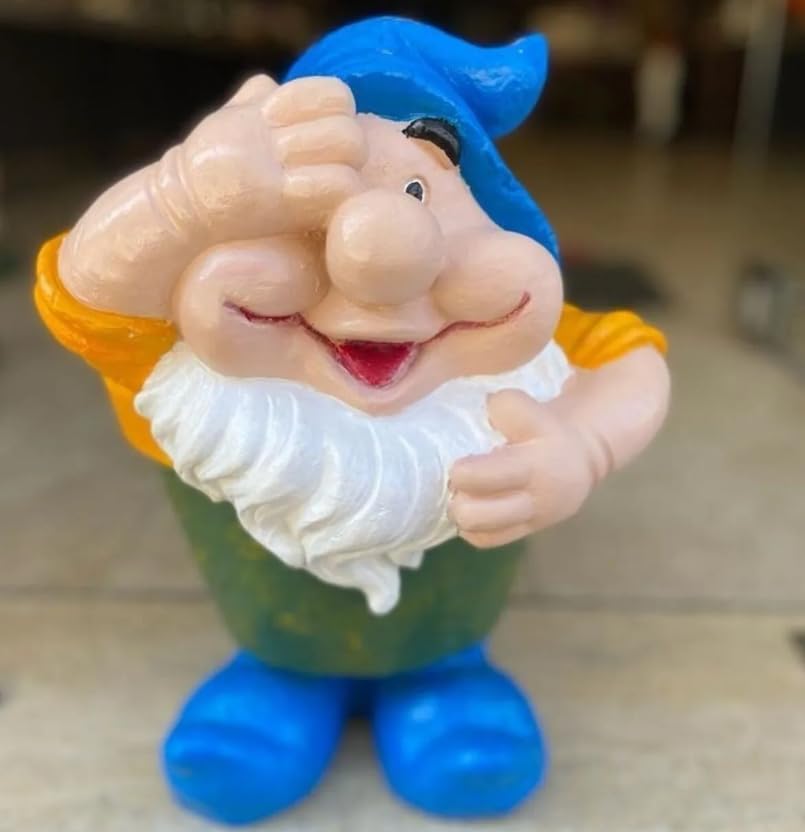 Gnome Plant Pot for Outdoor Garden, Whimsical Garden Planter, Cute Gnome Flower Pot, Gnome Plant Pot, Outdoor Gnome Planter, Cute Flower Pot