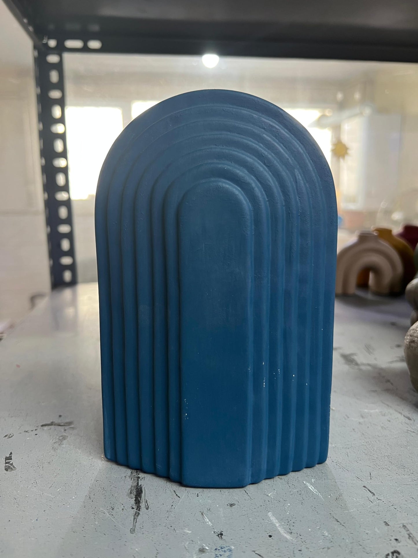 Ceramic Arch Statue, Boho Arch Sculpture, Nordic Style Home Decor, Modern Geometric Decor, Ceramic Bookends, Modern Bookends, Bookshelf Decor, Modern Bookends Gift