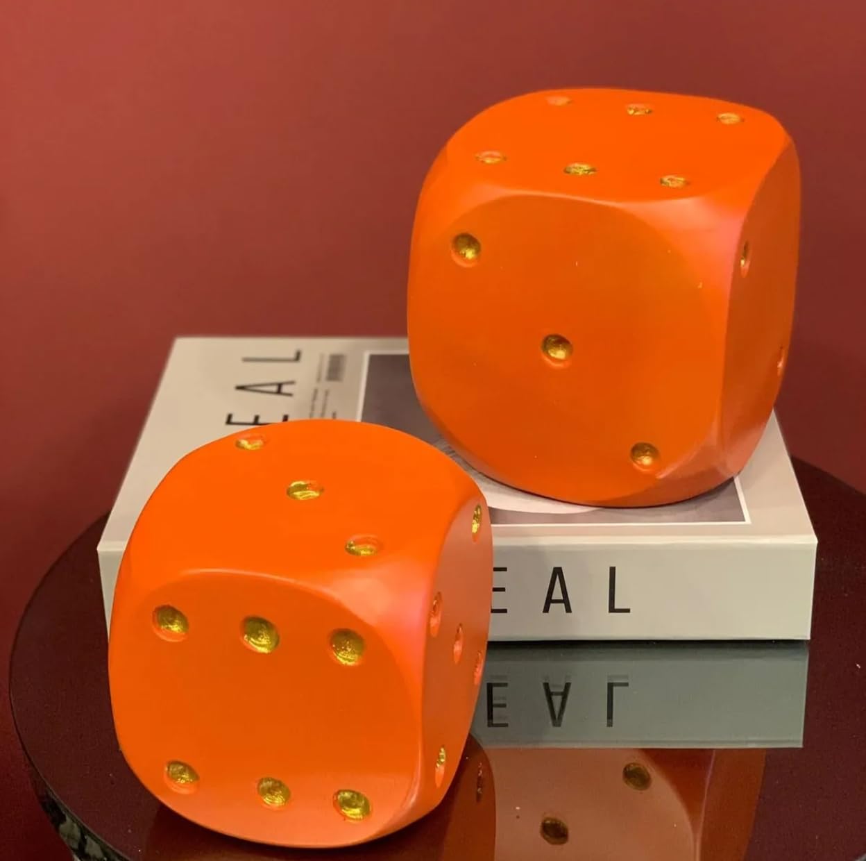 Decorative Dice Set, Unique Gaming Room Decor, Cool Car Decor, Polyester Dice Set, Dice Sculpture, Dice Decor, Dice Statue, Lucky Dice Decor, Lucky Dice Statue