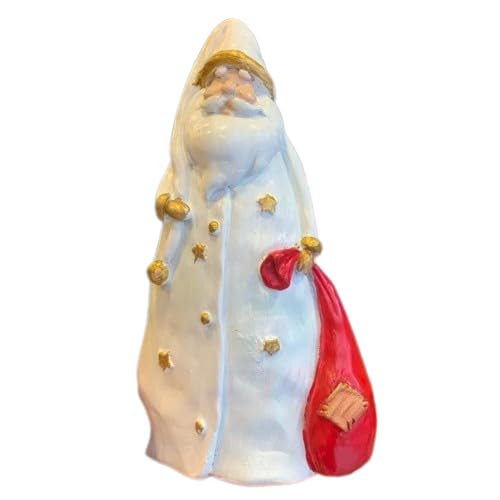 Christmas Santa Statue, Hand-Painted Santa Claus figurine, Christmas Decor, Christmas Holiday Decor, Christmas Santa Sculpture, Santa Decor, Christmas Santa Decor