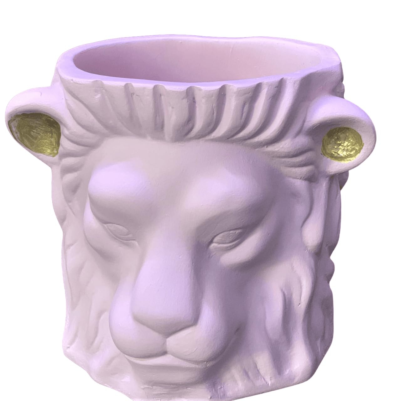 Lion Head Planter, Decorative Animal Pot, Modern Jungle Theme Vase, Unique Home Decor, Gift for Plant Lovers, Lion Head Pot, Lion Planter, Modern Lion Planter, Lion Head Flower Pot