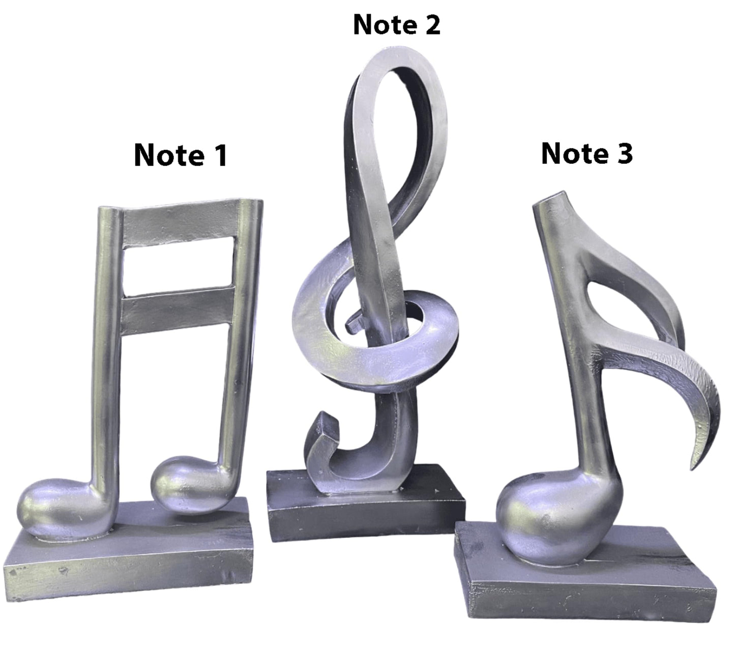 Set of 3 Musical Note Sculpture, Musical Symbols Trio Set, Abstract Music Notes Statue, Tabletop Decor, Unique Music Lover’s Gift, Music Notes Decor, Music Notes Sculpture
