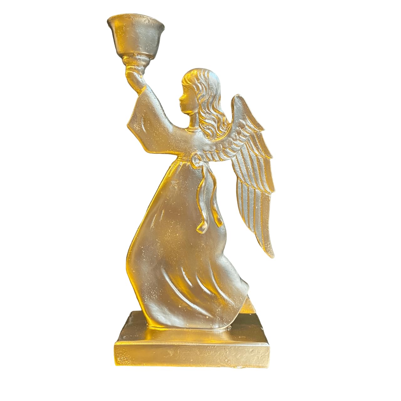 Winged Angel Girl Candlestick, Angel Candle Holder, Angel Girl Candle Holder, Girl Candle Holder, Angel Figurine Candle Holder