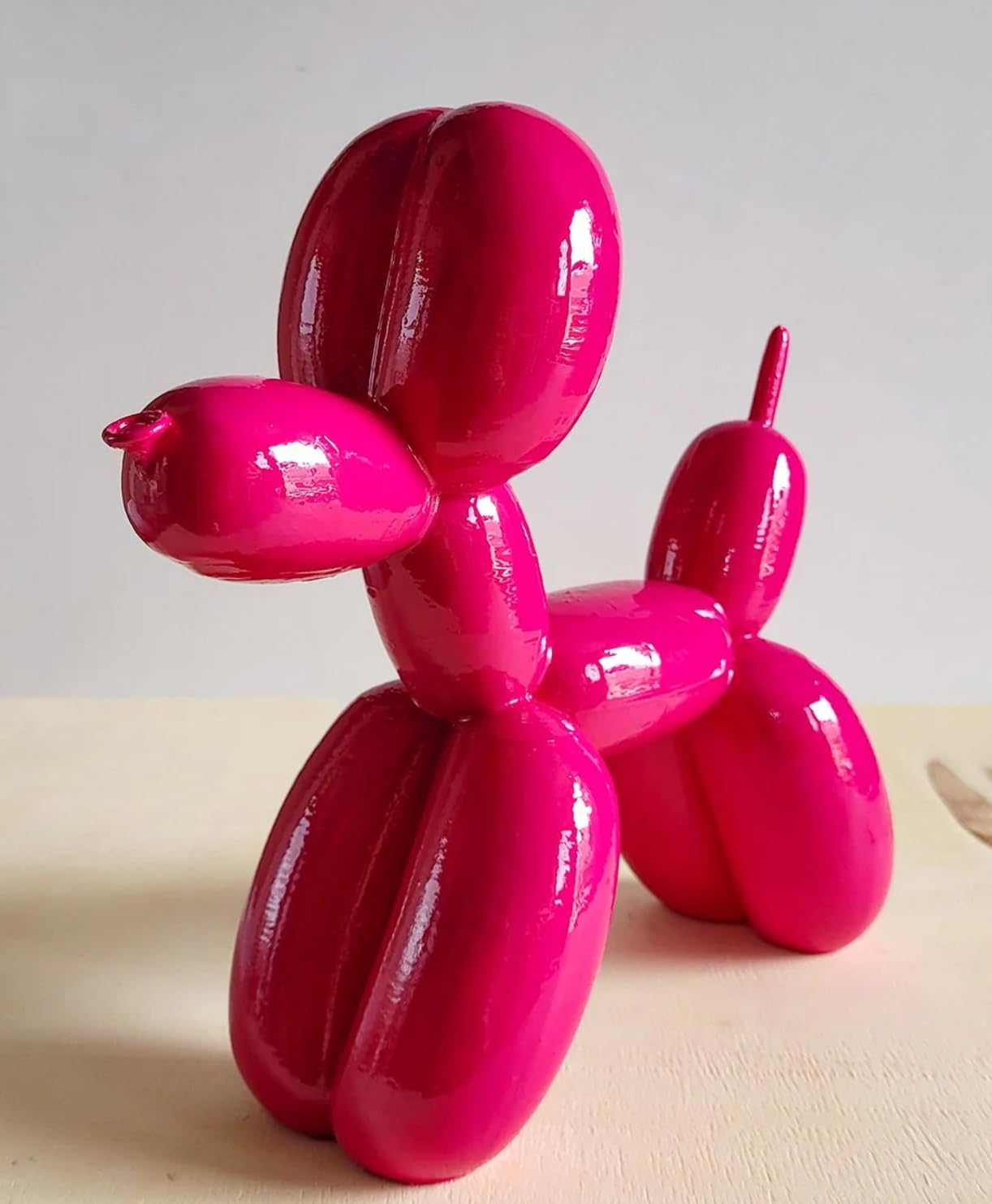 Balloon Dog Statue, Polyester Balloon Dog Figurine, Balloon Puppy Shelf Table Decor, Balloon Puppy Figurine, Balloon Animal Decor