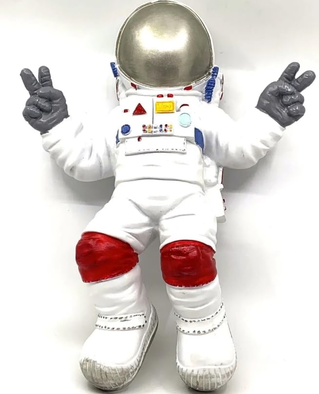 Astronaut Wall Sculpture, Space-themed Wall Decor, Astronaut Decor For Walls, Space Explorer Decorative Figurine, Astronaut Wall Figurine, Astronaut Wall Decor