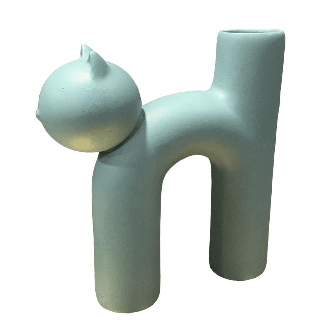 Süße Vase in Katzenform, Katzenvase für Blumen, Keramikvase, nordisches Kunstdekor, Geschenk für Zuhause, Geschenk für Katzenliebhaber, Keramik-Katzenvase, Katzenvase, Katzenförmige Vase, Blumenvase