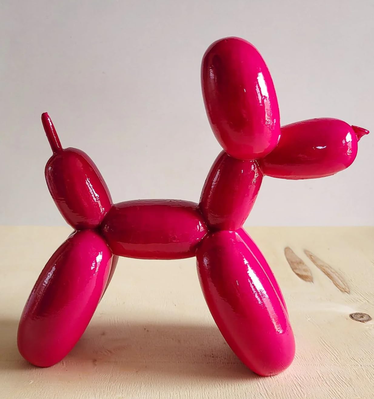 Balloon Dog Statue, Polyester Balloon Dog Figurine, Balloon Puppy Shelf Table Decor, Balloon Puppy Figurine, Balloon Animal Decor